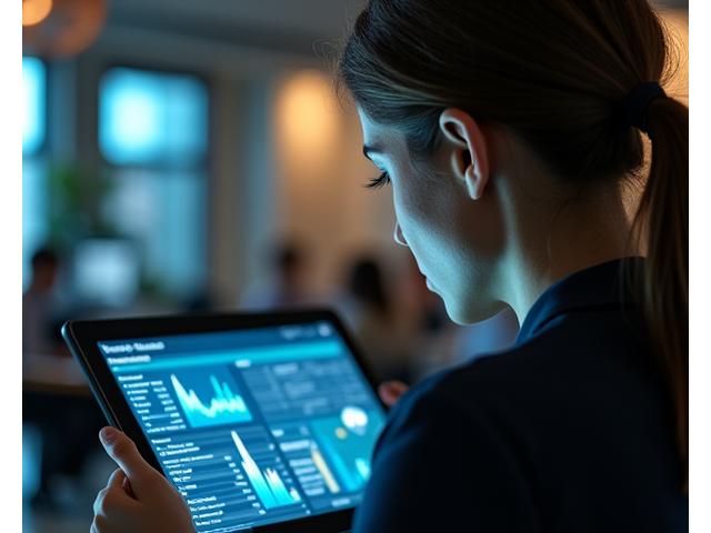 Инвестор анализирует данные стартап-проекта, символизируя due diligence
