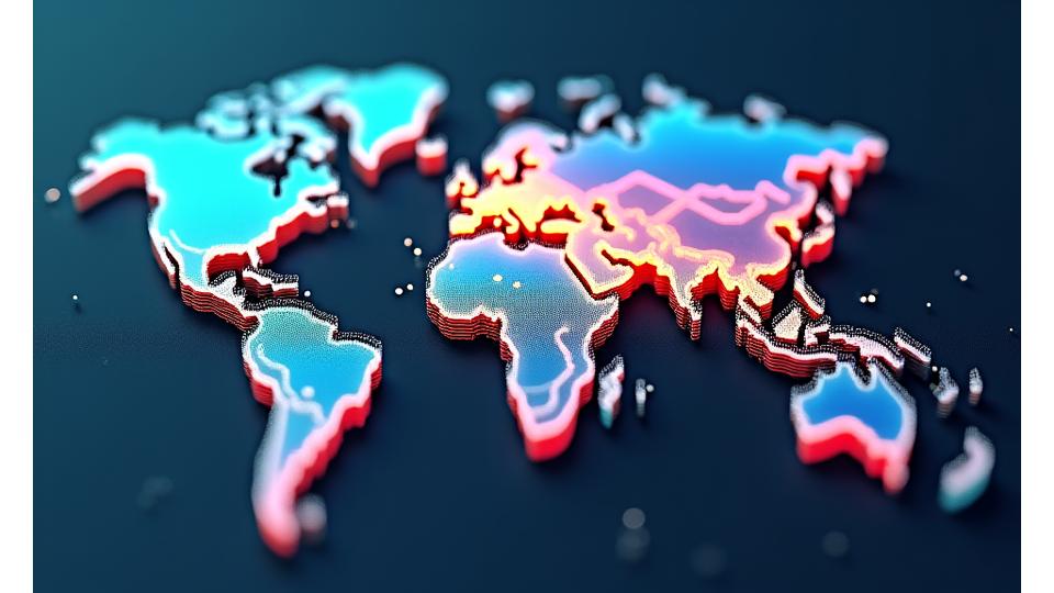 Тепловая карта перспективных инновационных секторов с обозначением роста
